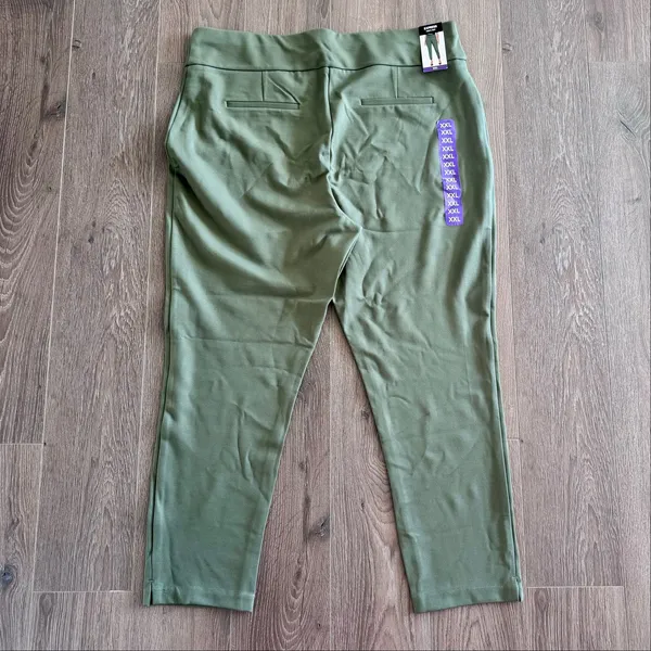 Express Ponte Pants Stretch Slim High Rise Green Women XXL Career Pull On - Image 7