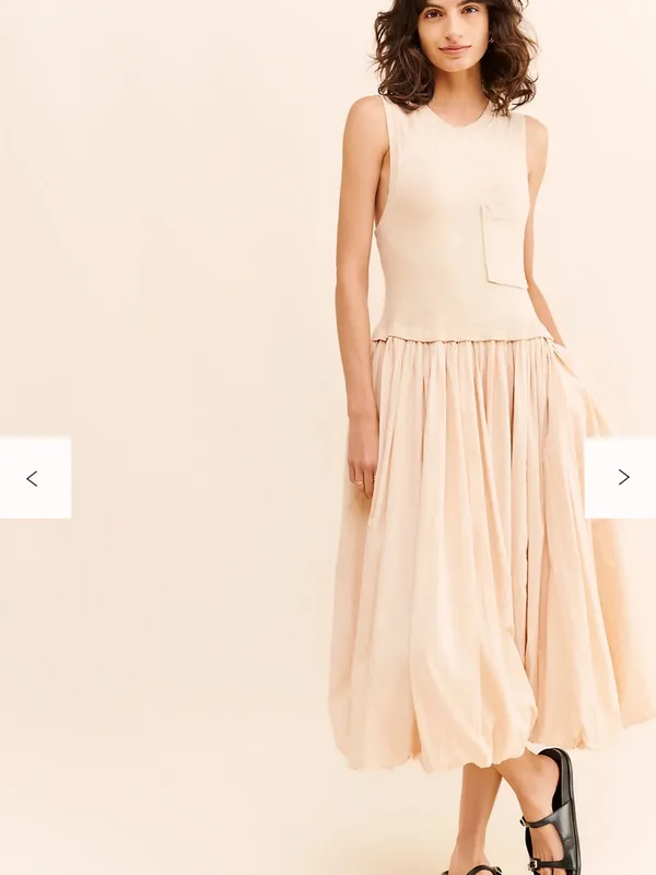 Free People Calla Lilly Bubble Hem Dress size L - Image 3