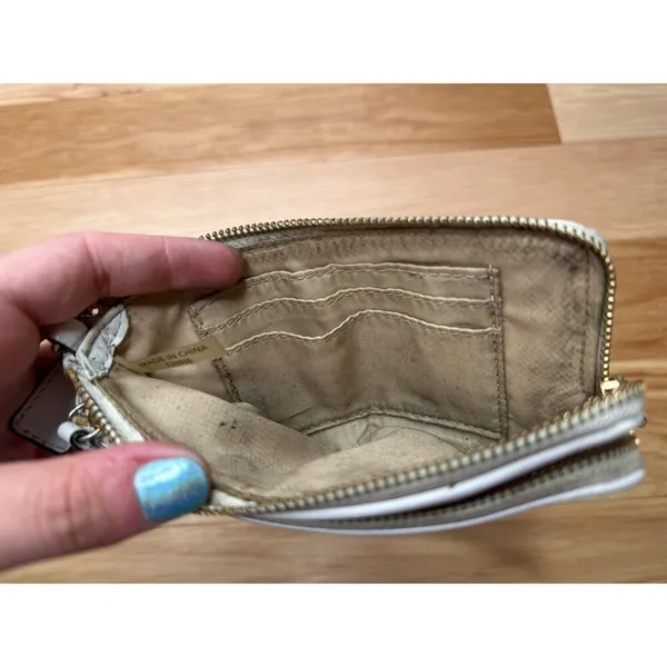 Coach: Tan Graphic Wristlet - Image 5
