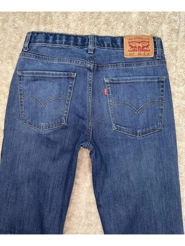 Levi's 511 Slim Fit jeans 28x30 medium wash stretch denim classic - Image 9