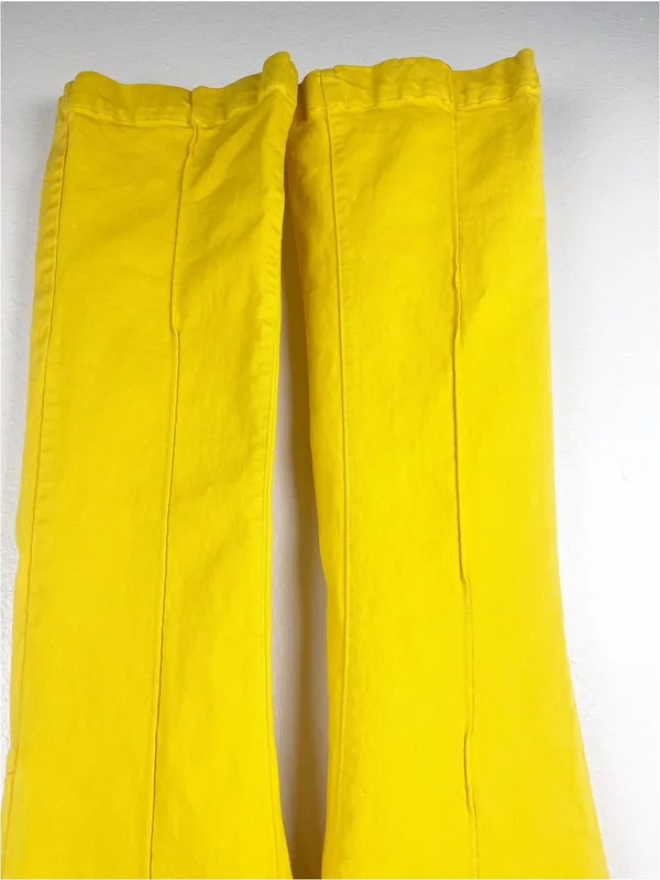 Revice Denim Venus Flare Star Golden Yellow High Rise Jeans Size 30 Boho Retro Casual - Image 14