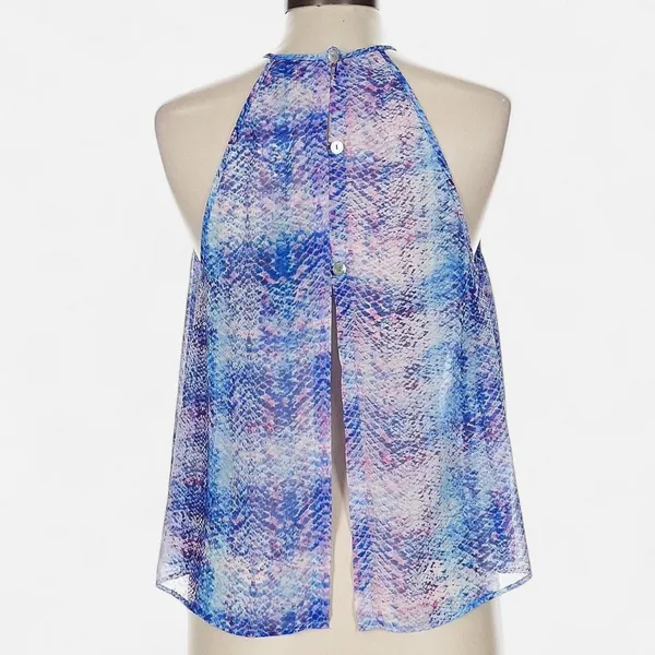 Show Me Your Mumu halter crop top Selena women medium retro eclectic festival - Image 3