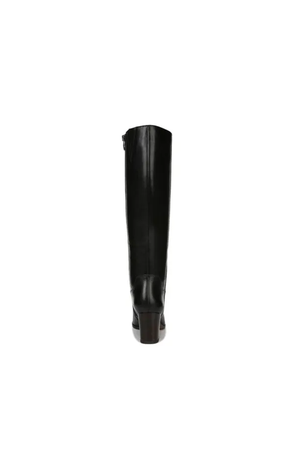 Franco Sarto Black leather Riding Boots Tall Zip Calf - Image 3