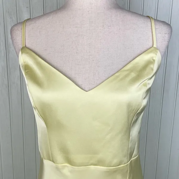 NEW Birdy Grey Jay Matte Satin Dress Lemon Sorbet Yellow Size Large Bridesmaid - Image 4