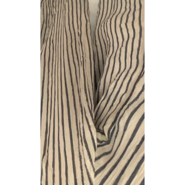 Japna Blue White Striped Tube Top Strapless Capri Pantsuit Women's Sz XS - Image 16