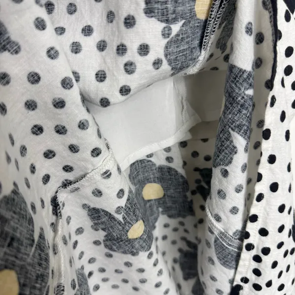 Urban Outfitters UO Remy Linen Ruffle Square Neck MIDI Dress Yellow Floral XS - Image 9