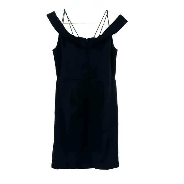 Lulus size Medium reason to celebrate‎ black dress off the shoulder New with TAG - Image 2