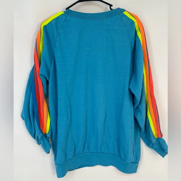 Aviator Nation Blue Sweatshirt with Lightning Bolt - Image 4