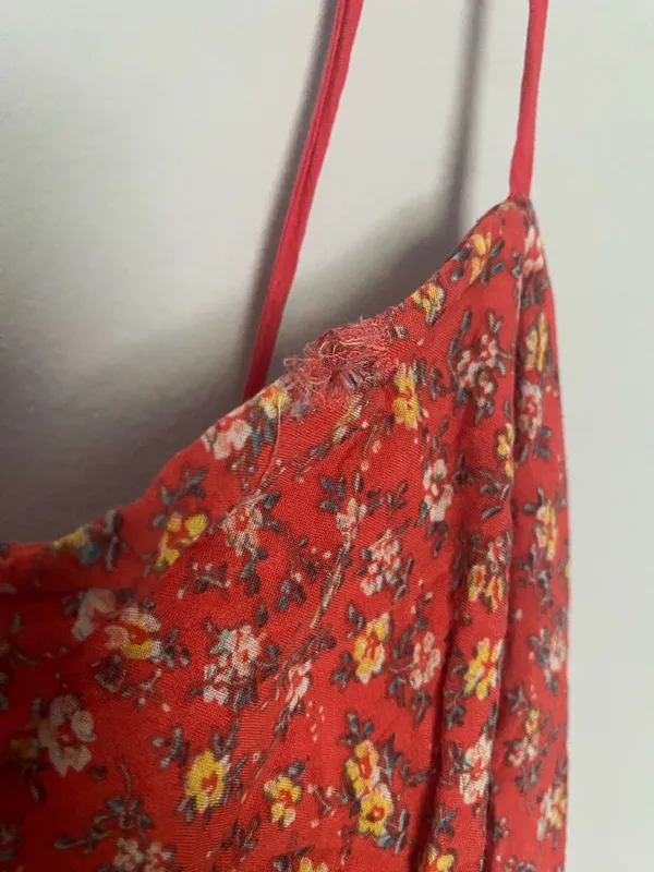 Urban Outfitters Red Floral Tiered Maxi Dress - Image 3