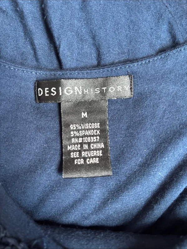 Design History Navy Rosette-Detail Sleeveless Midi Dress - Image 2