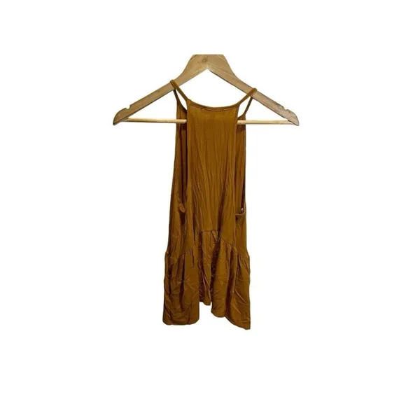 NWT‎ Women's Sleeveless Boho Tank Top Gaze DTLA Size S Rust Orange - Image 4
