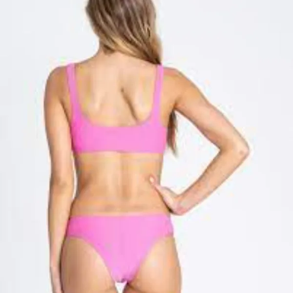NWT!! Billabong Tanlines Tropic Bikini Bottom Rosa Size Medium - Image 3