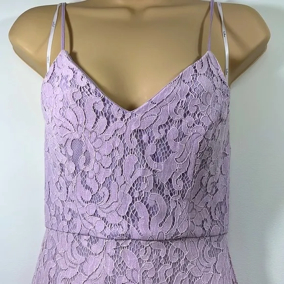 Lulus lace lavender maxi formal dress Xs - Image 8