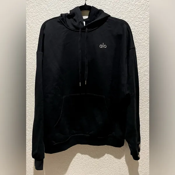 Alo Yoga NWT Accolade Hoodie Black Size M oversized Unisex - Image 5