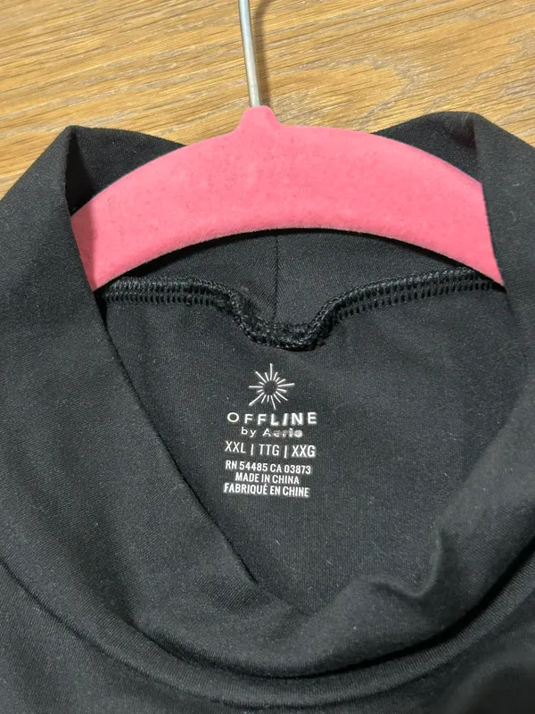 Aerie XXL black crop top - Image 4