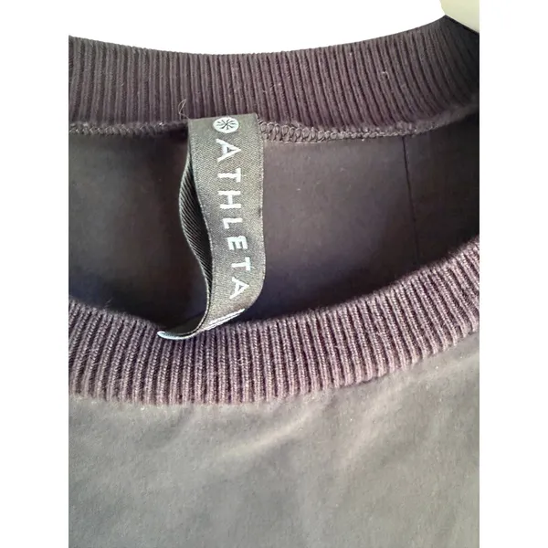 Athleta Zephyr Tank Black Featherweight Stretch Travel Top Size Small 530125 - Image 3