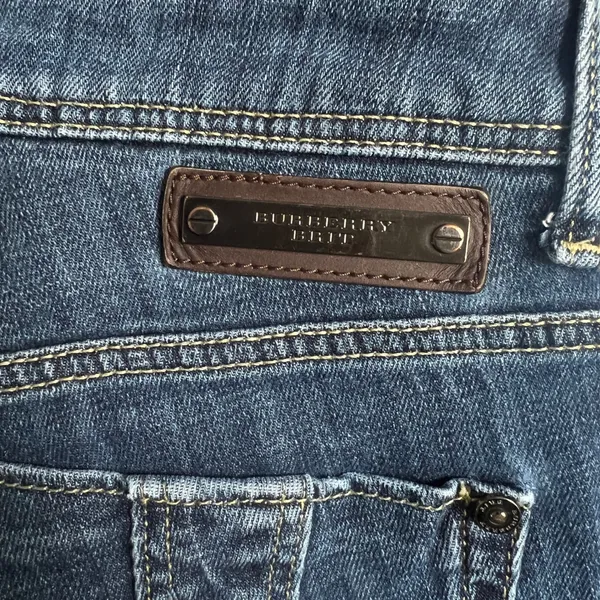 Burberry Brit Islington Bootcut Jeans Womens 27 Dark Wash Stretch Designer Denim - Image 7