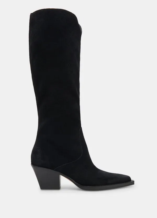 Raj Boots in Onyx Suede Black Size 8.5 - Image 5