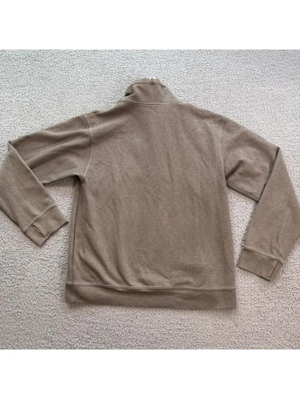 Nike Yoga Y2K Brown Dri Fit Quarter Zip Loose Fit Pullover Sweatshirt Womens M - Image 2