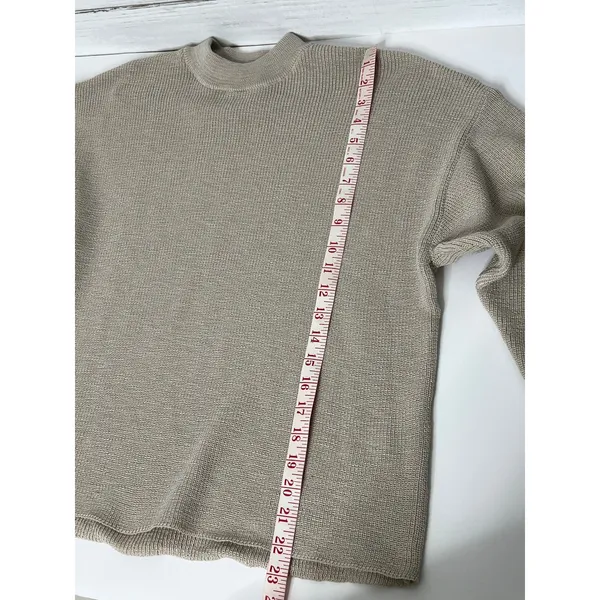 Zenana Beige Knit Lounge Matching Set Size Small Sweater Shorts Neutral Tan - Image 11