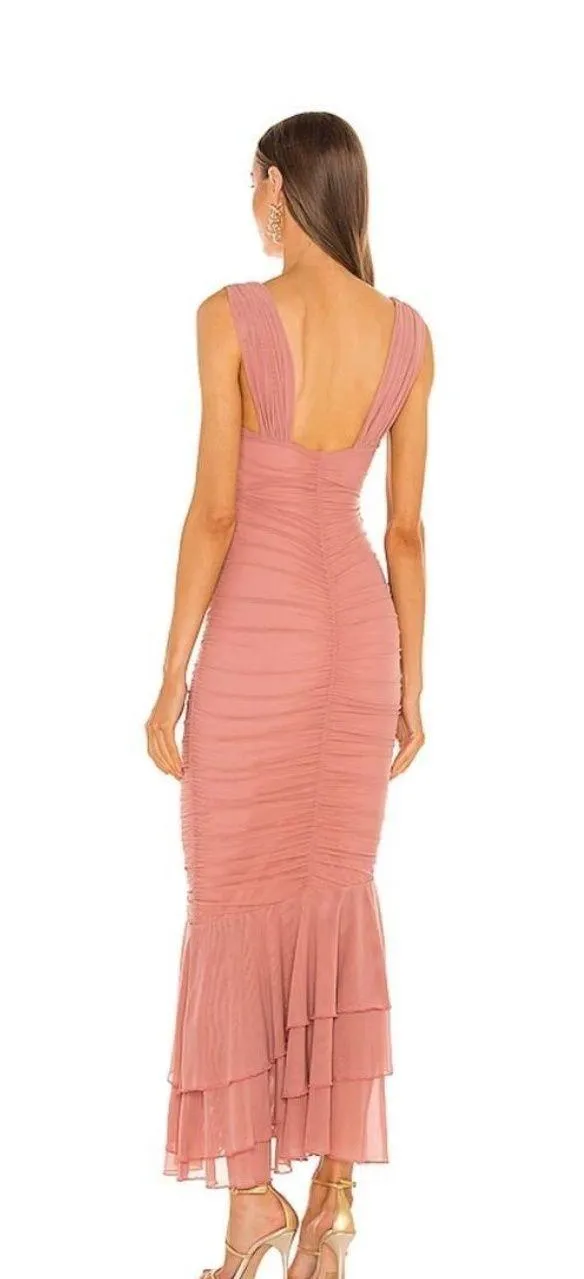 Michael Costello x REVOLVE Hilary Gown in Blush Rose Pink Medium - Image 3