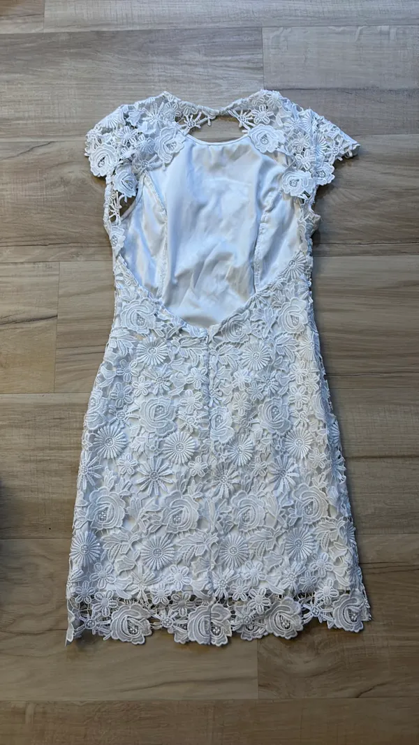 Lulus White Lace Dress - Image 4
