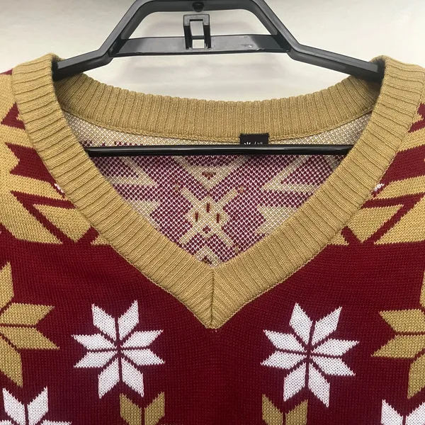 Foco FSU Seminoles Ugly Christmas Womens Sweater XL Retro VNeck Tailgate Holiday - Image 3