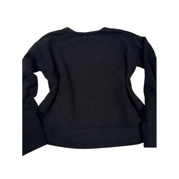 Lauren Ralph Lauren Black‎ Crewneck Sweatshirt Minimalist Pullover M/L - Image 5