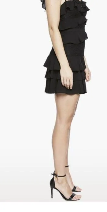 Bardot Mini Dress Cocktail Layered Sleeveless Sz 4 - Image 9