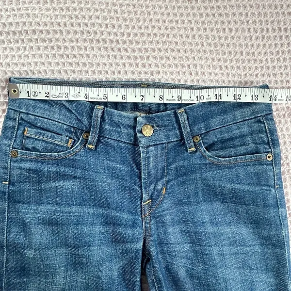 Citizens of Humanity Faye Wide Leg Flare Jeans Size 25 Blue Low Rise Vintage Y2K - Image 8
