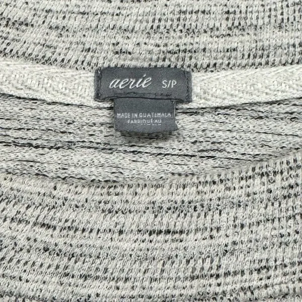 Aerie Heathered Grey Pullover Crewneck Sweatshirt Women’s Small - Image 3