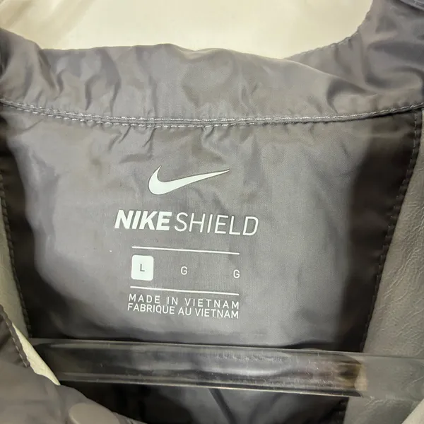 Nike Shield UConn Huskies Hockey Easy Windbreaker Jacket Gray Womens Large - Image 3
