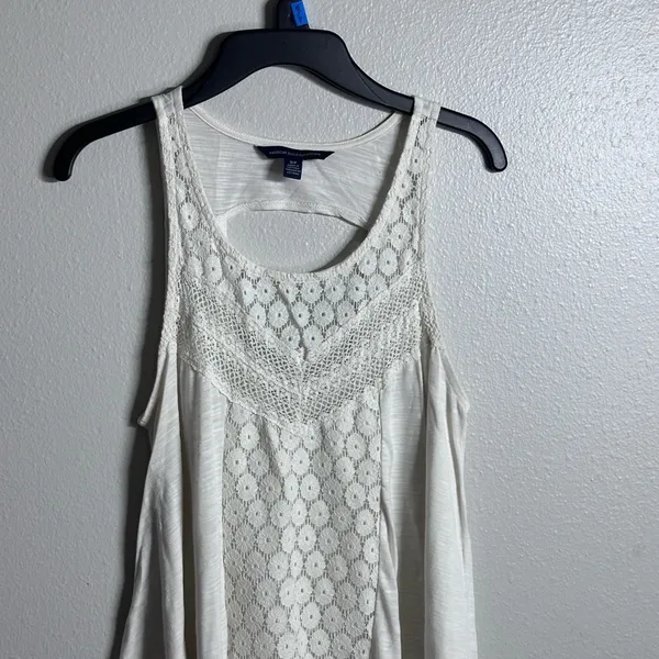 American eagle Women sleeveless white top size‎ S - Image 3