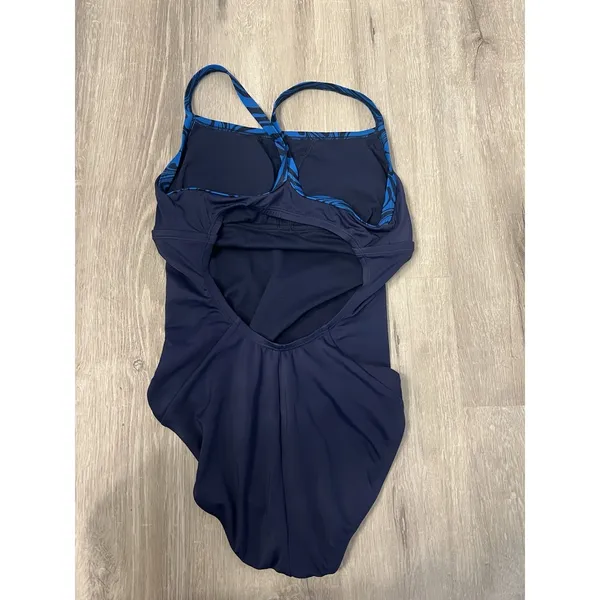 Nike Swim Women's One Piece Swimsuit Dark Navy‎ Blue Size S - Image 2