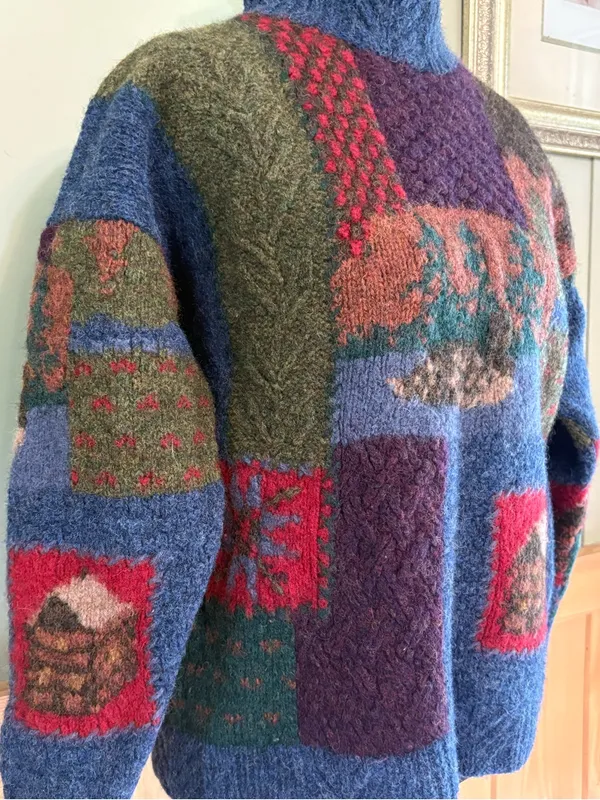 Vintage Woolrich Cabin theme Sweater Size Medium - Image 2