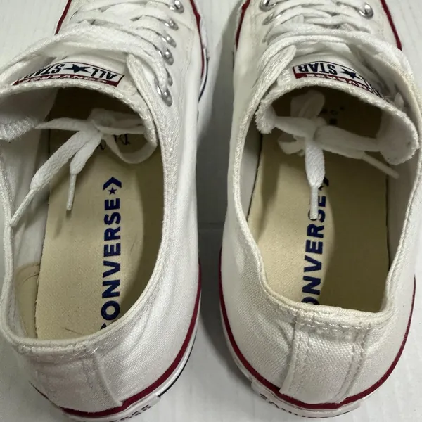 Converse Chuck Taylor All Star Shoes Mens 7 Womens 9 White Canvas Sneakers M7652 - Image 4