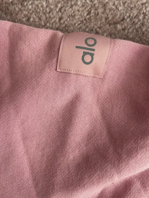 Alo Make Waves Hoodie Sunset Pink Tonal Small - Image 4