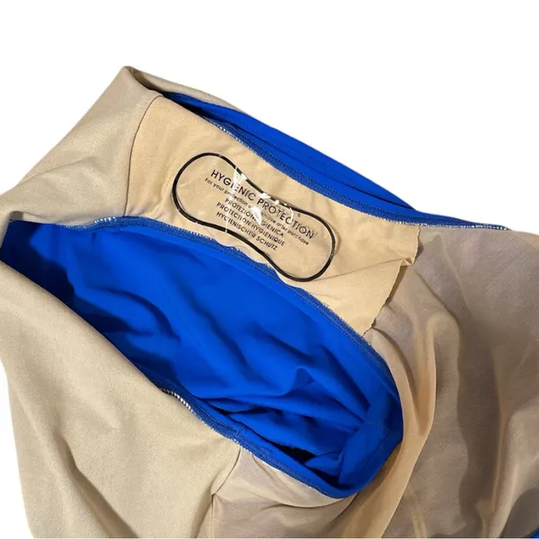 Swimsuits For All 2-Piece Cobalt Blue Bikini Size 16 High-Waist Ruched NWT - Image 6