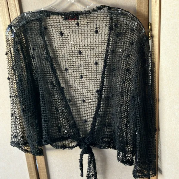 FINAL MARKDOWN Vejaiz Designs Black Knit cardigan small - Image 8