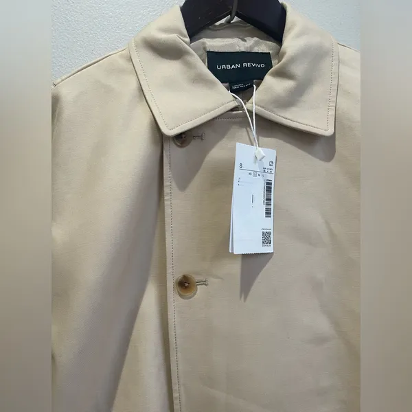 Urban Revivo Women’s Beige Trench Coat Size S - Image 6