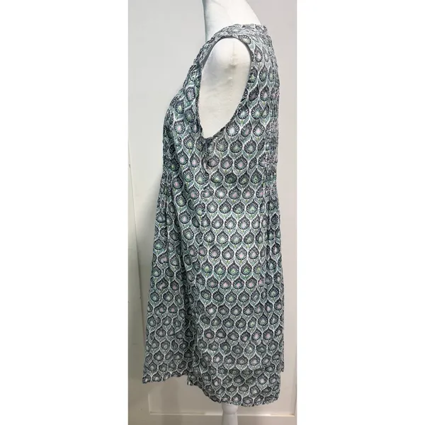 ROLLER RABBIT Featherweight Paisley Printed Sleeveless Cotton Dress Size S - Image 3