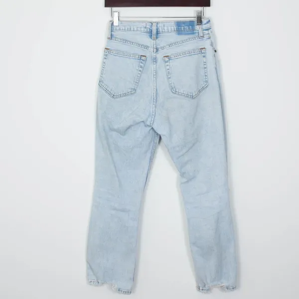 Abercrombie & Fitch The Ankle Straight‎ Ultra High Rise Curve Love Destroy Jeans - Image 5