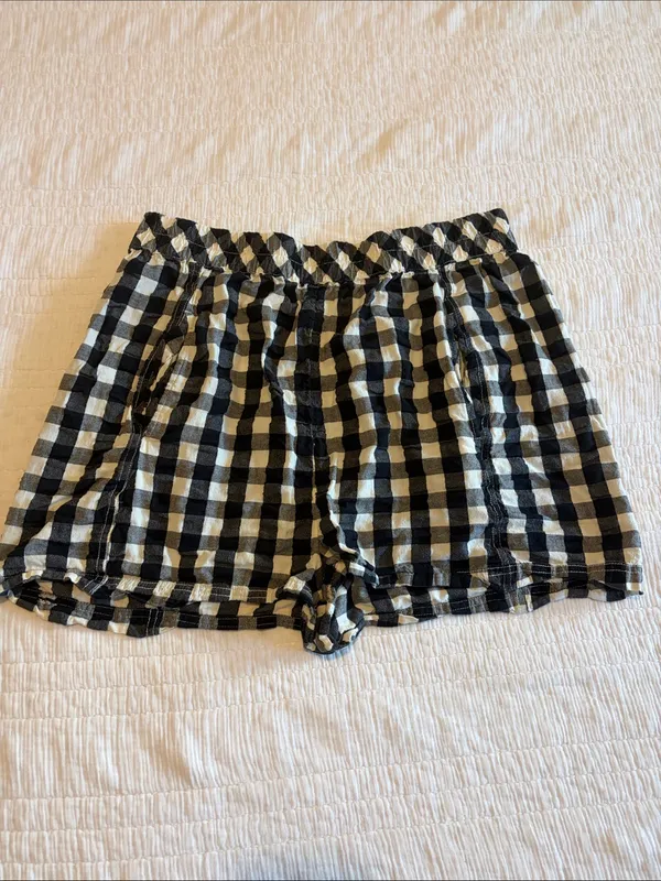Free People Get Free Seersucker Cotton Pull-On Shorts XL - Image 7