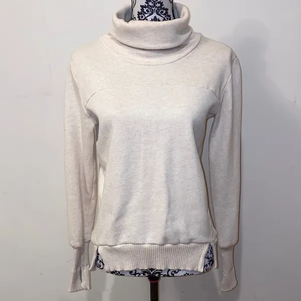 ALO Yoga Haze Funnel Neck Pullover Sweatshirt Size XS - Image 2