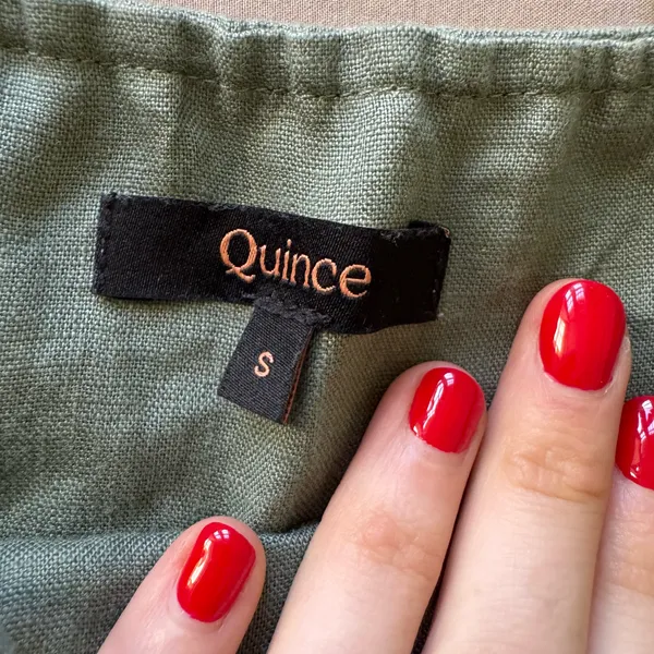 Quince Linen Spaghetti Strap Mini Dress - Image 7