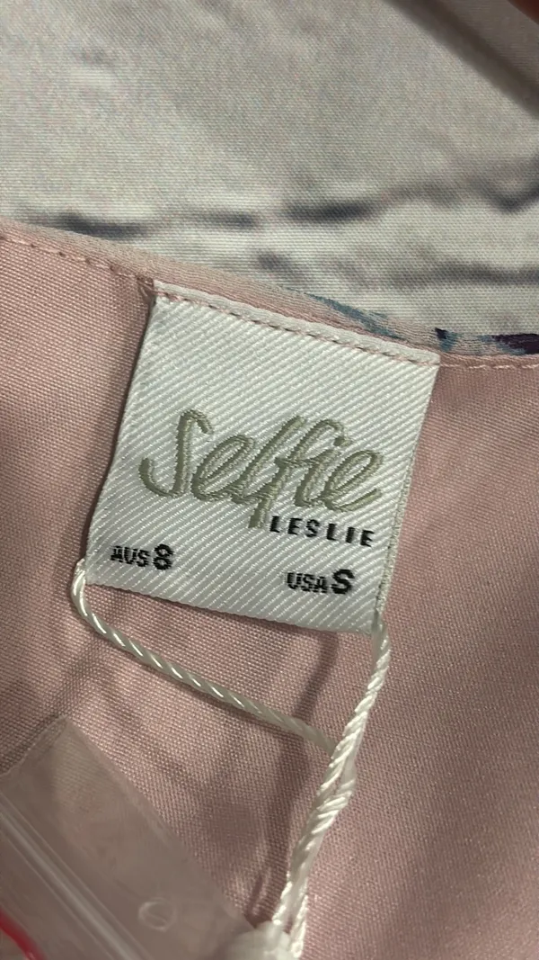 Selfie Leslie Belle Cut-Out Detail Frill Accent Dress Floral Print - Image 14
