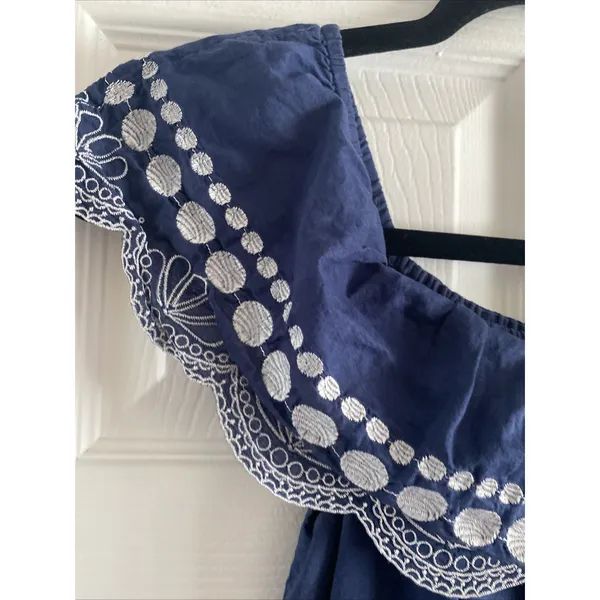 Calypso St Barth Target Dress Womens Size S Blue Cotton Vacation Travel Cruise - Image 2