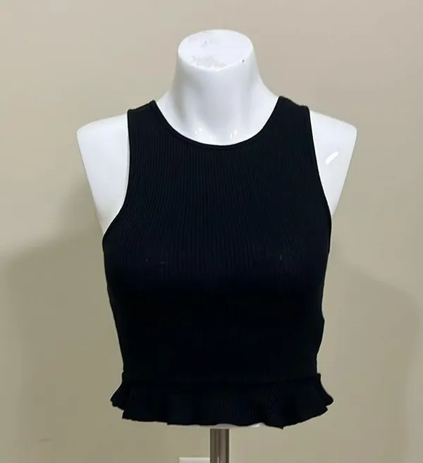 NWT Forever 21 Black Racerback Tank Top - Image 2