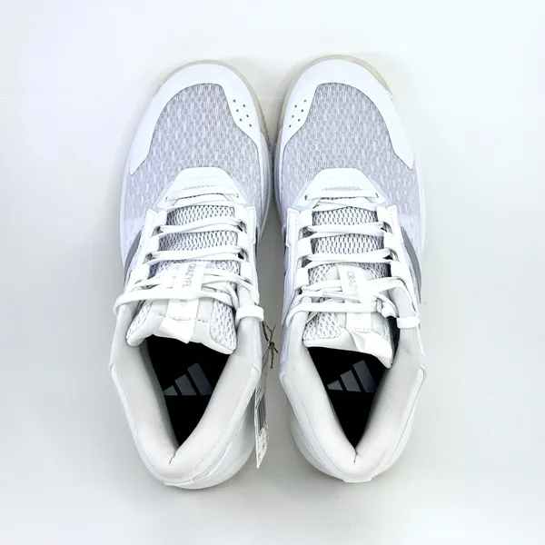 adidas Crazyflight 6 Mid Womens 8.5 Indoor Volleyball Shoes White Silver HP7030 - Image 9