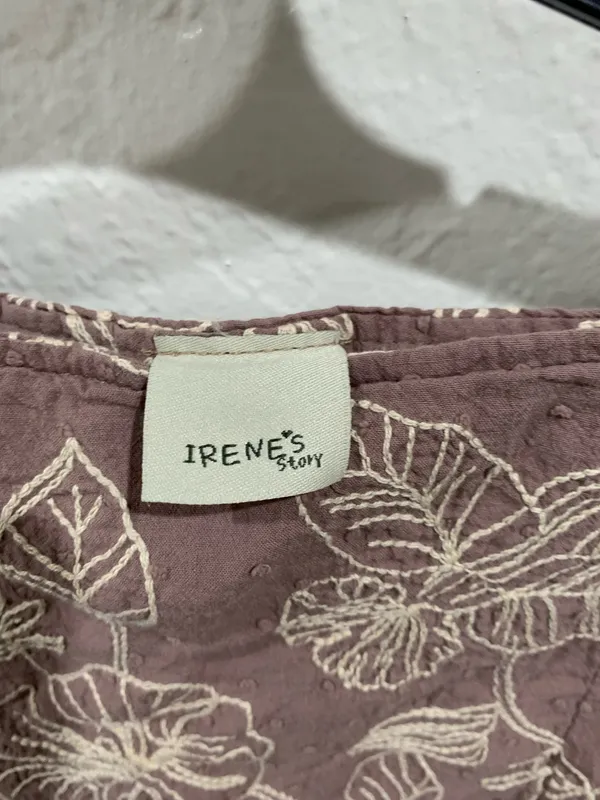 Tan Embroidered Midi Skirt - Image 3